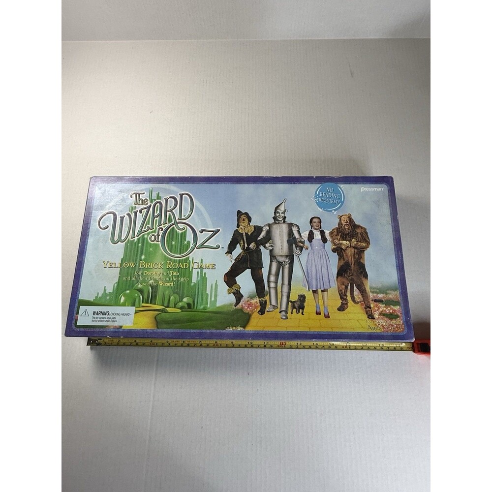 NEW Wizard Of Oz Yellow Brick Road Board Game Pressman 1999 Edition
